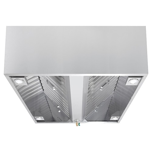 Зонт вытяжной островной Luxstahl ЗКЦ 1800х1000 коробчатый