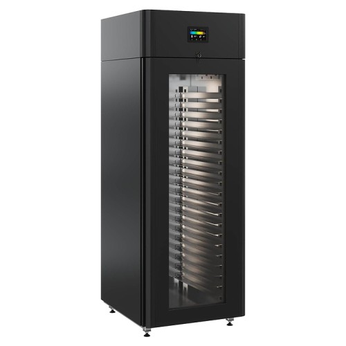 Шкаф отложенной расстойки POLAIR CS107 Bakery Br стеклянная дверь, черный, тип 1