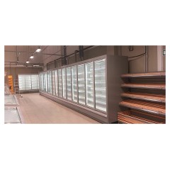 Горка холодильная KIFATO ПРАГА 2500 (встроенный агрегат, распашные двери)