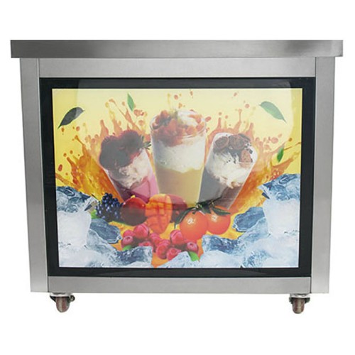 Фризер для жареного мороженого Foodatlas KCB-1F (световой короб, стол для топпингов)