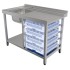 Стол для посудомоечной машины КОБОР СПМ/3-120/70/Л