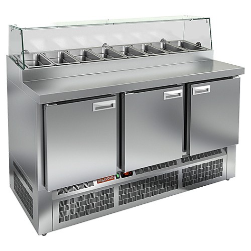 Стол для пиццы HICOLD PZE1-111/GN стекло
