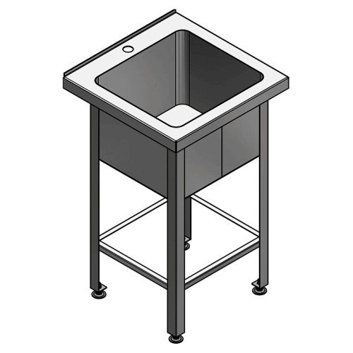 Ванна моечная Oceanus 7-002.1 530x530x870 мм (нерж. сталь)