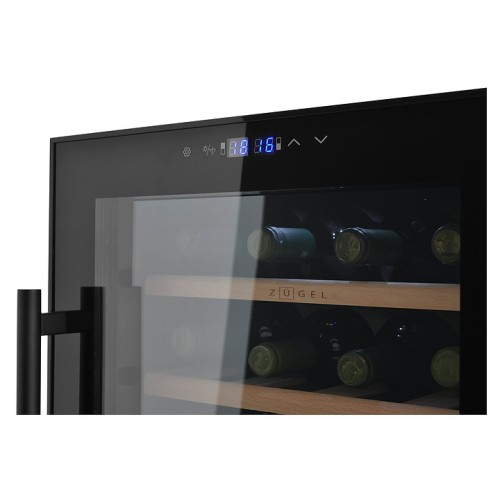 Винный шкаф Zugel ZCWF281DB черный