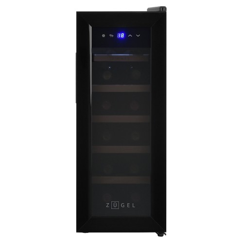 Винный шкаф Zugel ZTWF122B черный