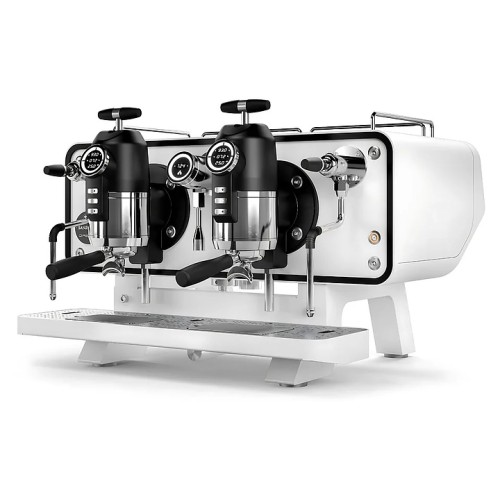 Кофемашина Sanremo OPERA 2GR высокие гр., стальная-белая, внешняя помпа