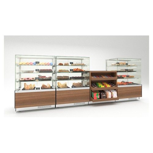 Витрина кондитерская CANARY 1300 прямое стекло