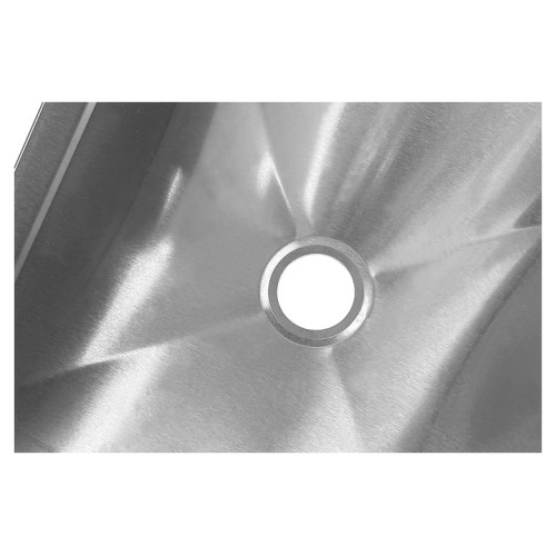 Ванна моповая Mecon Norma Inox ВМСн 630х630х500 (800) мм Г-образная облицовка, ножка угловая, левая