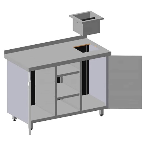 Барная станция Restoinox БСНКР-12/6-БП с нок-бокс