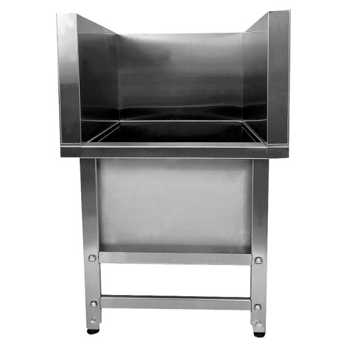 Ванна моповая Mecon Norma Inox ВМСн 700х700х500 (800) мм П-образная облицовка, ножка угловая