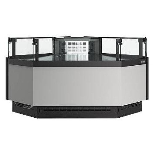 Витрина холодильная Carboma Bavaria 4 GC110 VM 5-2 версия 2.0 (внешний угол) 9006-9005 (без боковин)