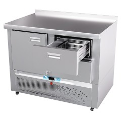 Стол морозильный Abat СХН-70Н-01 (дверь, 2 ящика 1/2, борт)
