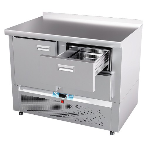 Стол морозильный Abat СХН-70Н-01 (дверь, 2 ящика 1/2, борт)