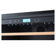 Винный шкаф Cellar Private СP165-1TBH черная дверь со скрытой рукояткой