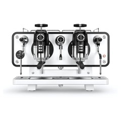 Кофемашина Sanremo OPERA 2GR высокие гр., стальная-белая, внешняя помпа