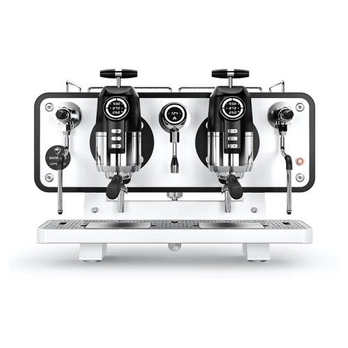 Кофемашина Sanremo OPERA 2GR высокие гр., стальная-белая, внешняя помпа