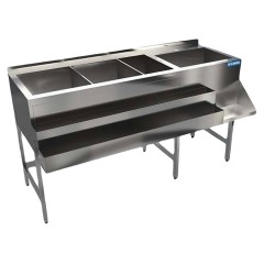 Барная станция КАМИК 1400х500(700)х850 мм, 2 рейла