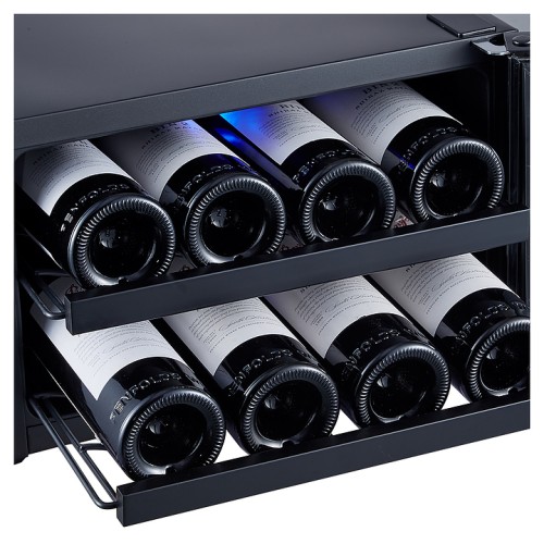 Винный шкаф TESLER WCV-080 SILVER серебристый