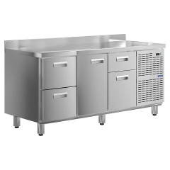 Стол холодильный KAYMAN КСХ-214/60 (1 дверь, 4 ящика)