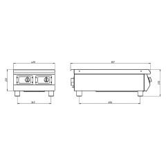 Плита индукционная Grill Master Ф2ИП/800