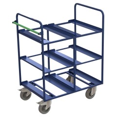 Тележка производственная MetallCart IS01 для перевозки ящиков, усиленная (6 шт.)