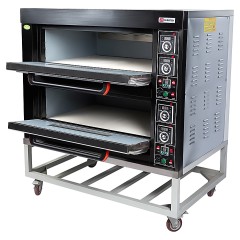 Печь хлебопекарная Miratek BK-24E + каменный под (2 яруса) + пароувлажнение