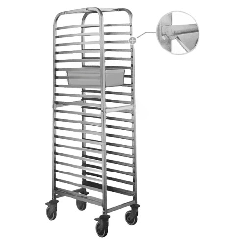 Тележка-шпилька для гастроемкостей REDGASTRO TR-15AL GN 1/1-15