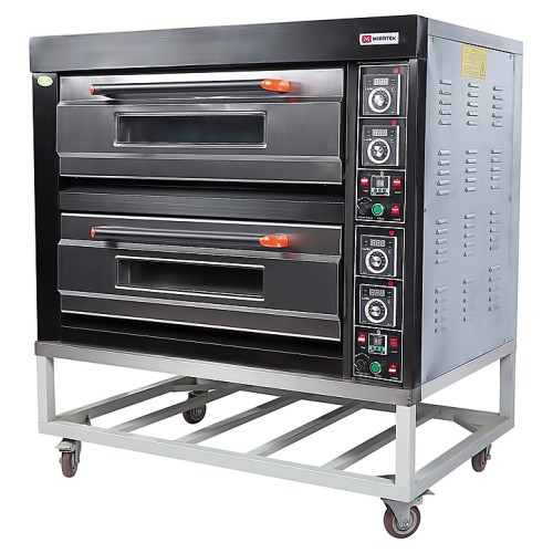 Печь хлебопекарная Miratek BK-24G + каменный под (2 яруса) + пароувлажнение