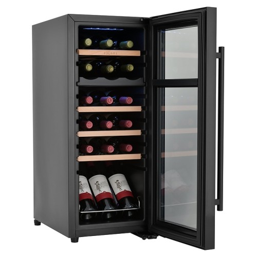 Винный шкаф Zugel ZCWF184DB черный