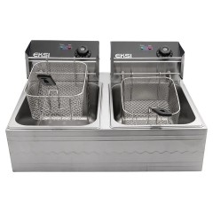 Фритюрница EKSI 6L+6L Electric Fryer