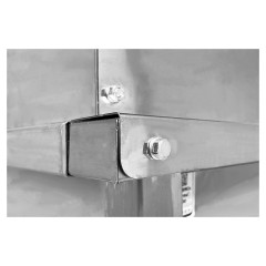 Ванна моповая Mecon Norma Inox ВМСн 530х530х500 (800) мм П-образная облицовка, ножка профильная