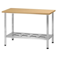 Стол кондитерский Mecon Norma Inox СПРн 1200х600х860 мм, полка-решетка, ножка профильная