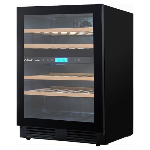 Винный шкаф Cellar Private CP043-2TBH черная дверь со скрытой рукояткой