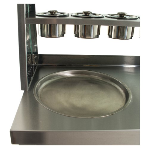 Фризер для жареного мороженого Foodatlas KCB-1Y (контейнеры, световой короб, стол для топпингов)