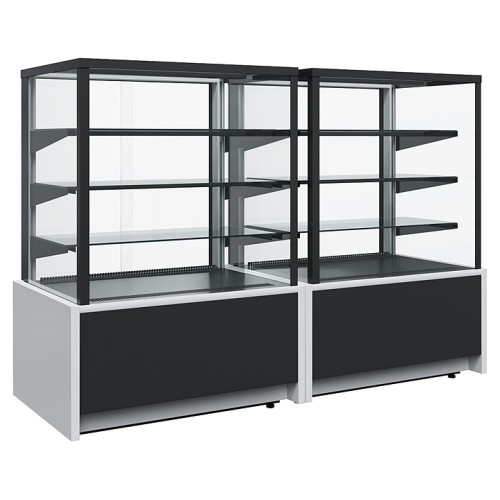 Витрина для шоколада Carboma KC70 VH 1,3-1 Light Техно (9006-9005, черная)