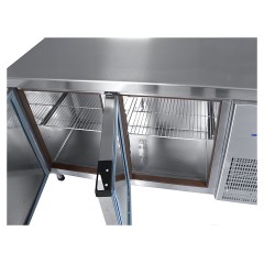 Стол холодильный Abat СХС-60-01-СО (2 двери, с бортом)
