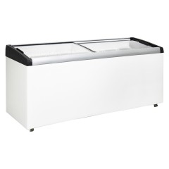 Ларь морозильный с гнутыми раздвижными стеклами Бирюса Б-CF68