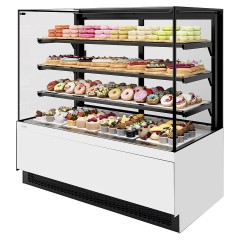 Витрина кондитерская Chilz VETE II KUB 130 белый глянец, металлик