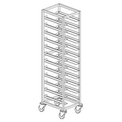 Тележка-шпилька для противней BSV-inox ТП 12