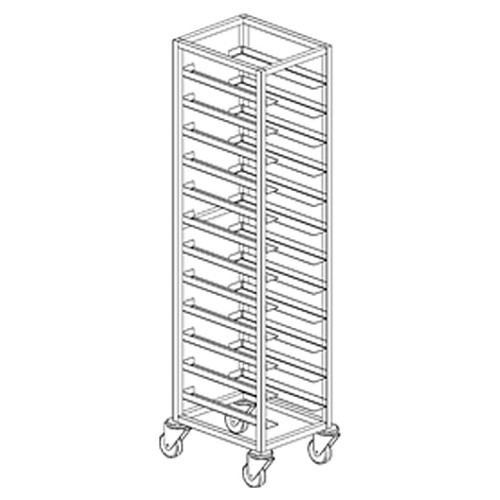 Тележка-шпилька для противней BSV-inox ТП 12