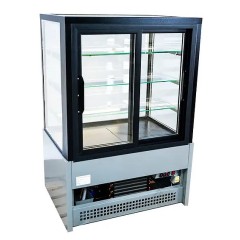 Витрина кондитерская CLSY LUXE Showcase 0,9 895х650х1300 мм техно (черно-серый)