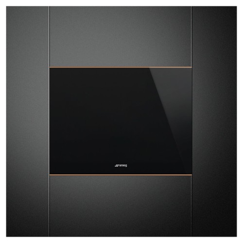 Винный шкаф SMEG CVI621NR3 черное стекло с медной фурнитурой