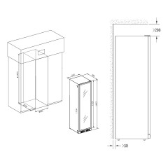 Шкаф винный Temptech Copenhagen CPRO1800SRB-24