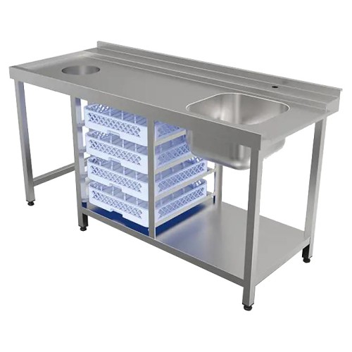 Стол для посудомоечной машины КОБОР СПМ/1-170/70/П