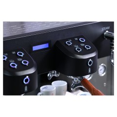 Кофемашина Carimali Glow GL-E2-B&W 2 Gr высокие группы, черная с белым