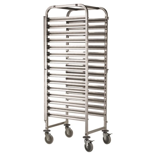 Тележка-шпилька вкатная Foodatlas для ротационной печи YZD-100A 810х670х1700, 16 ярусов