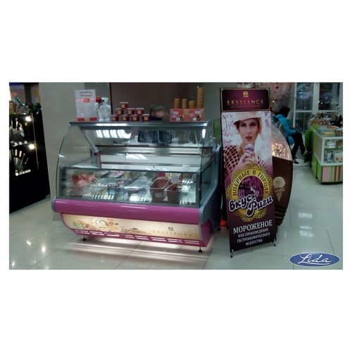 Витрина для мороженого Lida Junior Lightbox (1870х1170х1250 мм)