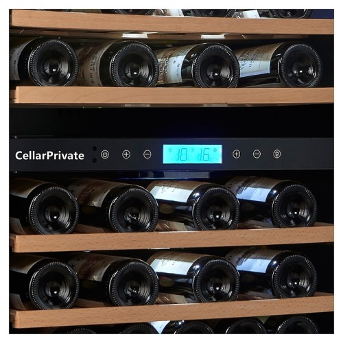Винный шкаф Cellar Private CP043-2TBH черная дверь со скрытой рукояткой