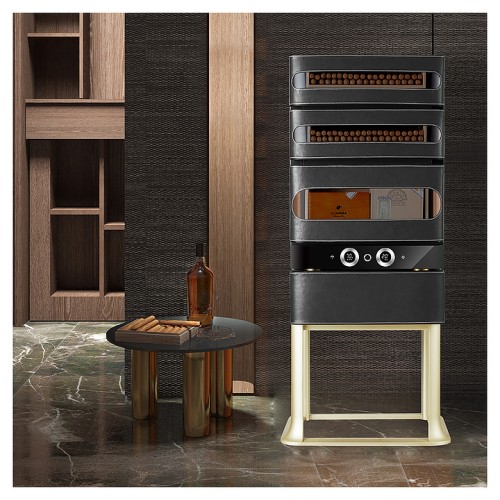 Шкаф для сигар Afidano L3 черный оникс