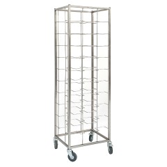 Тележка-шпилька для подносов Simeco 42х55х180 см, универсальная, 10 уровней, на колесах S